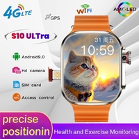 4G adult smartwatch CDS9 256GB large storage rotating camera GPS WIFI APP heart rate tracker sports watch