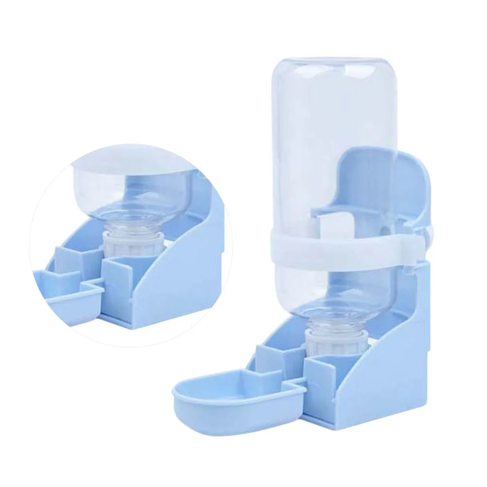 

Pet Automatic Water Feeder Blue Hanging Cage Drinking Bowl For Cat Dog Pigeon High Density Smooth Surface Safe Environmentally