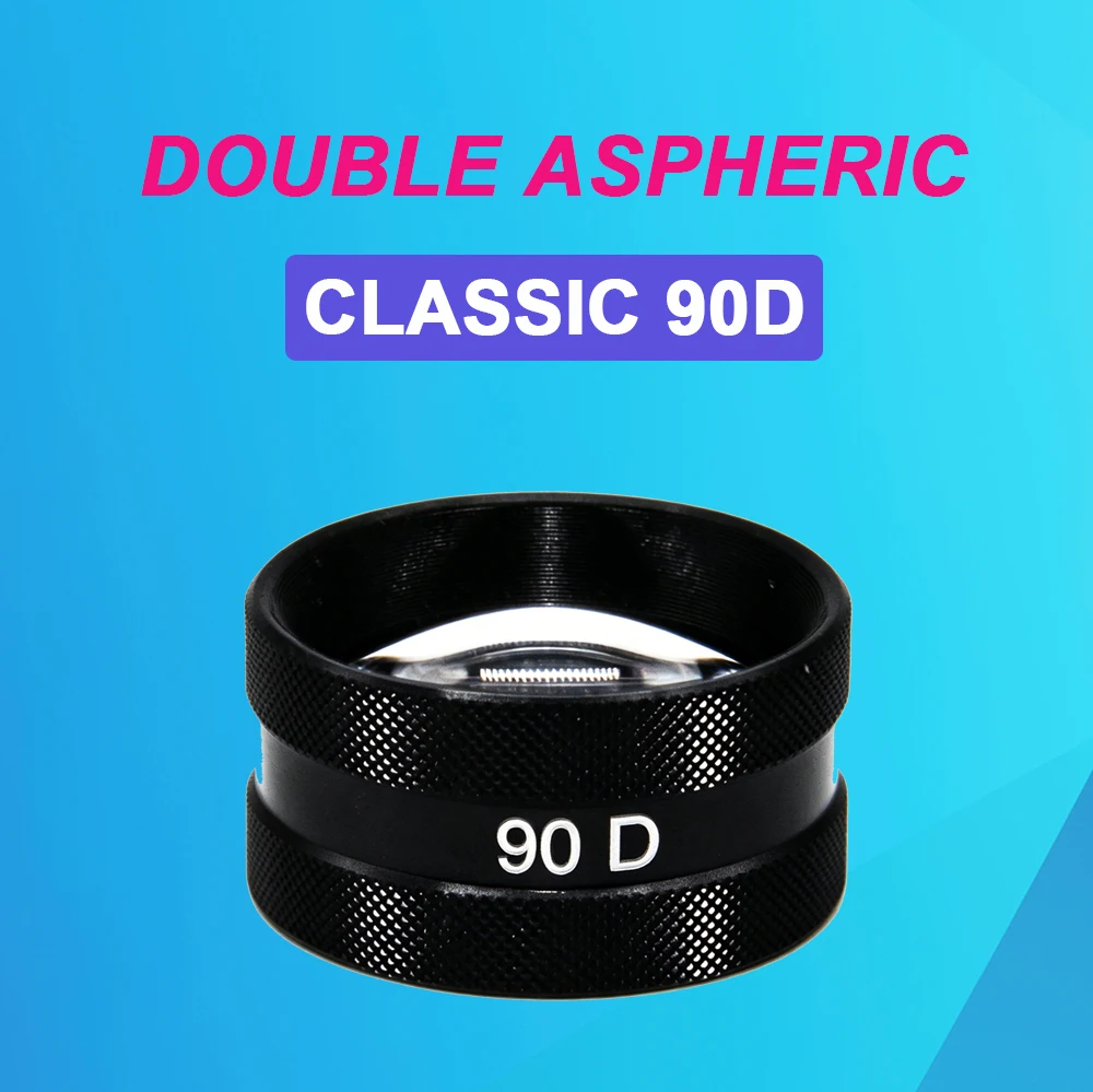 Ophthalmic Diagnostic Ophthalmology 90D Lenses Slit Lamp Examination Fundus Retinal Double Aspheric Vork Style Lens