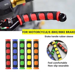 1 Pair Universal Rubber Brake Handle Lever Cover Anti-Slip Durable Moto Bicycle Protective Handlebar Moto Equipments Accessories