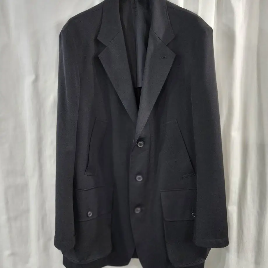 TOP-YAMAMOTO ® Minimalist Style Black Men's Suit Jacket Business Formal High-Quality Suit