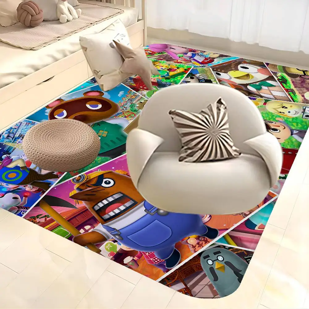 A-Animal Classic C-Crossing Game Door Mat Washable Non-Slip Living Room Sofa Chairs Area Mat Kitchen Doormat Area Rug