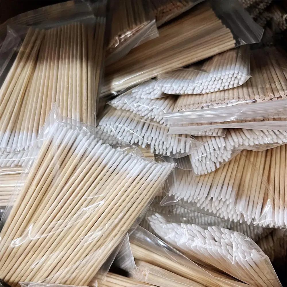 500/400/300/200/100 قطعة المحمولة مزيل طلاء الأظافر عصا مانيكير مسحات 7 سنتيمتر الوردي و 10 سنتيمتر الأبيض وأشار قضيب أداة الدقة