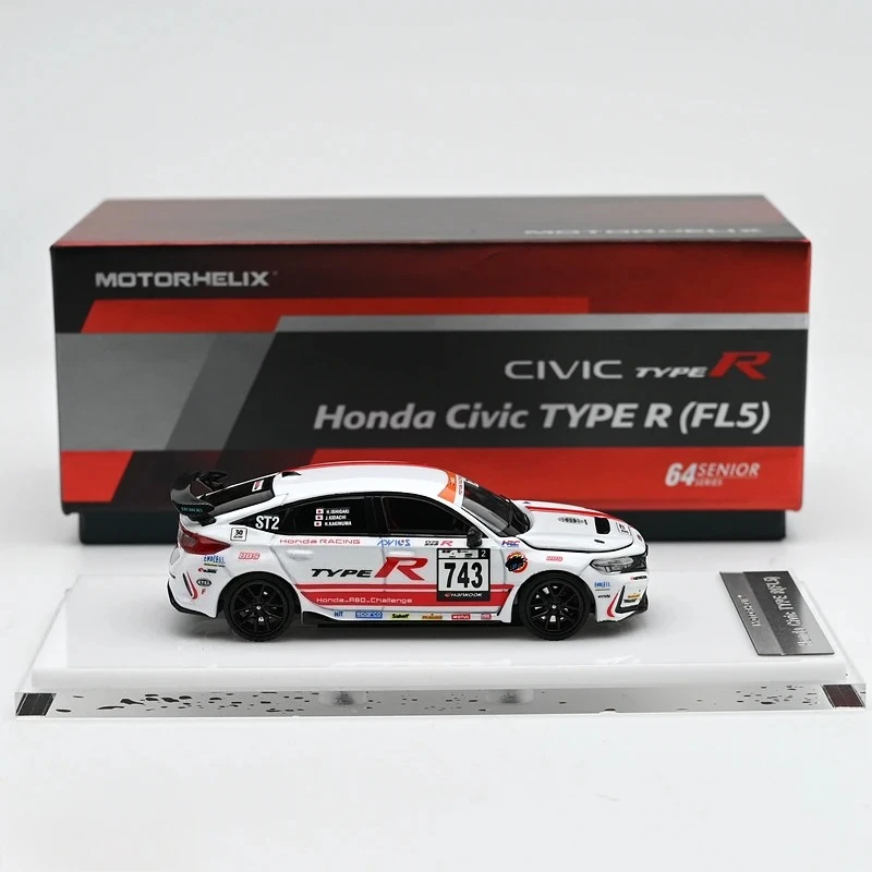 MH 1:64 Type R Civic FL5 Legering Motorvoertuig Diecast Modellen Auto Speelgoed Collectie Jongen Kerstcadeaus