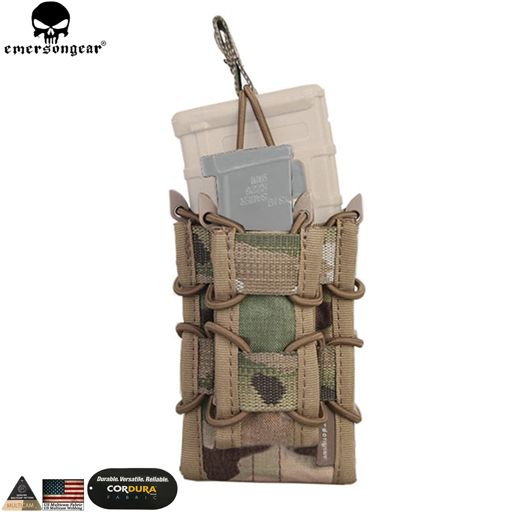 Emersongear 5.56 Magazine Pouch for Rifle M4 / M14 / AK /G3 Pistol M92 /1911/HK45 Airsoft Molle Mag Pouch Holder Multi-camo