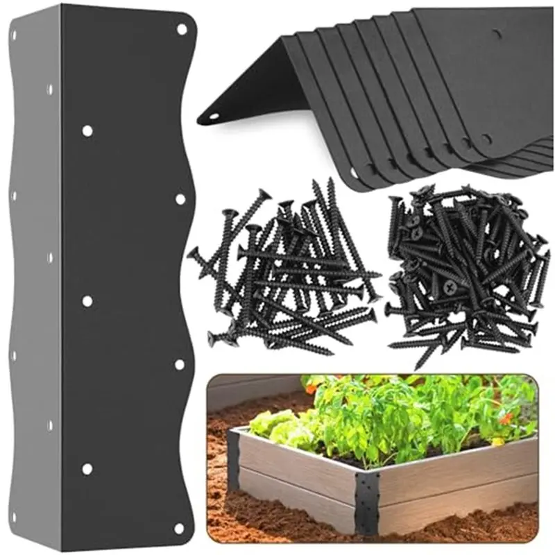 AAAN-Easy Install Metal Brackets Outdoor Support Corner L-Shaped Weather Resistant Rust Resistance