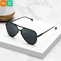 Original Xiaomi Mijia Pilot Polarized Sunglasses Outdoor Travel UV400 Blocking Sunglasses Slingshot Adaptive Structure Goggles