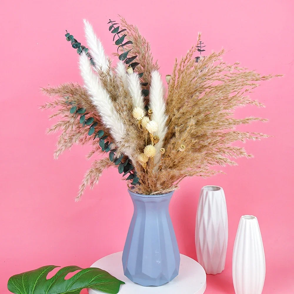 Dried Pampas Set Decoration,Fluffy,Natural Living Room Decoration,Tall Pampas Grass,Dried Flowers Bouquet ,Boho Home Decor