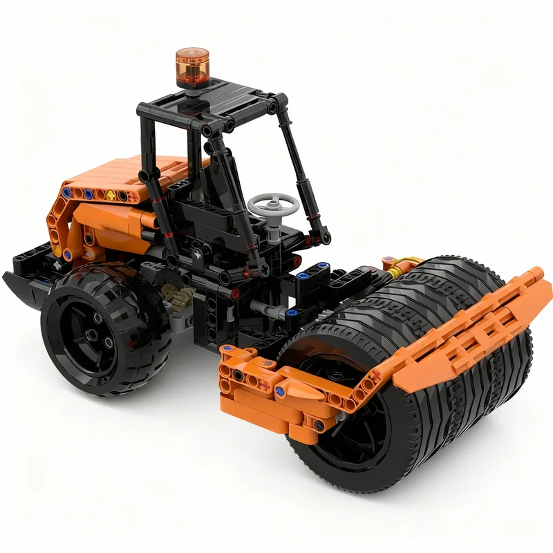 

475pcs MOC Technic Road Roller 1 21 Technical Model Building Blocks Construction Toy Christmas Gifts DIY Creative Idea Education