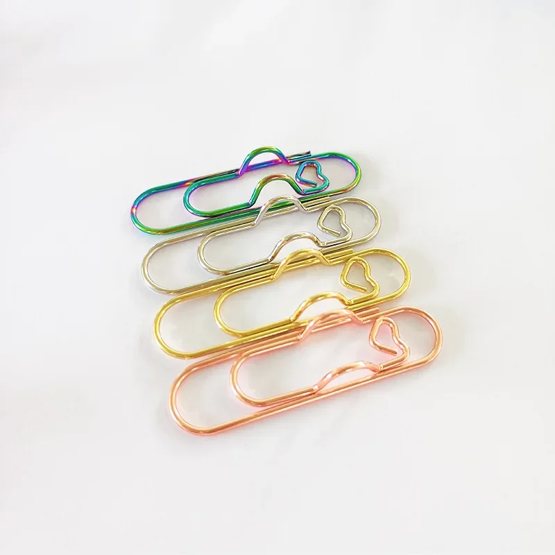 1pcs Multi-functional Metal Paper Clips with Pen Holder Binder Clips School Office Learning Supplies Stationery