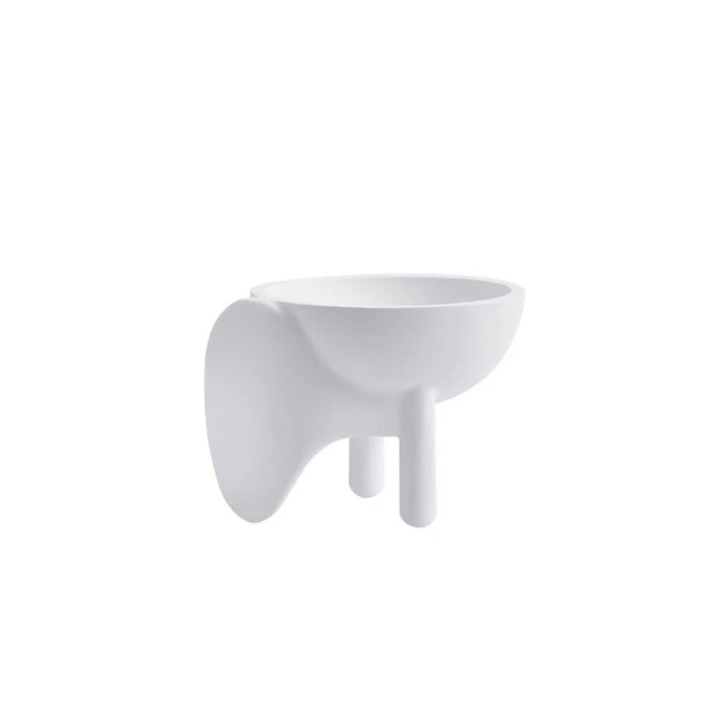 Black Three-legged Fruit Platter Desktop Storage Container Geometric Tray Flowerpot Resin Handicrafts Home Decoration