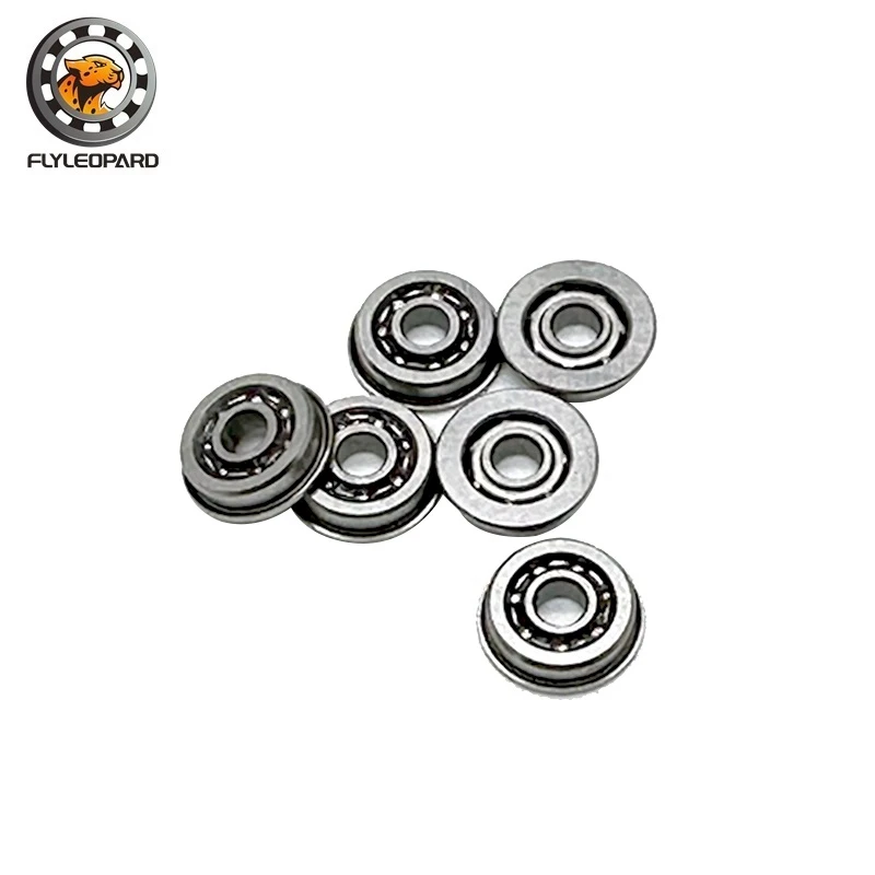 10PCS MF83 Flange Bearing 3x8x2.5 mm  ABEC-7 Miniature Flanged Non Standard Deep Groove Open Bearings MF83 Open