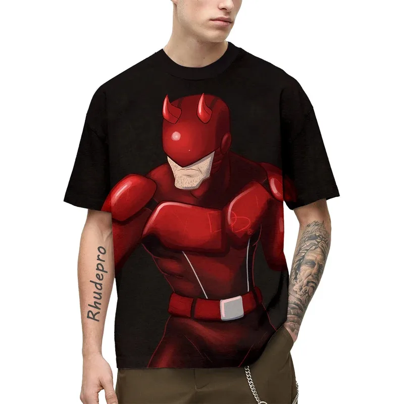 

Miniso T-Shirts Avengers Cartoon Anime 3D Print Streetwear Men Women Casual Fashion Oversized T Shirt Kids Boys Girls Tees Tops
