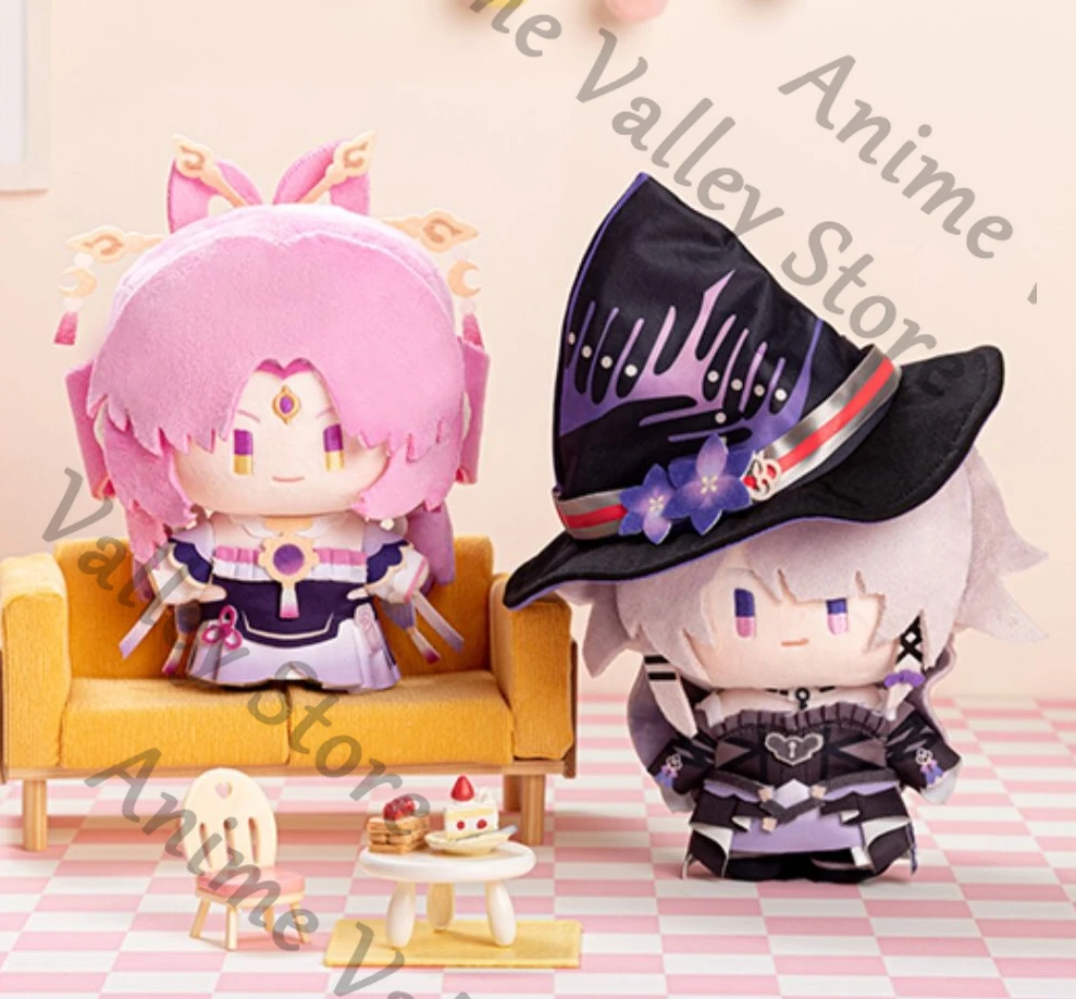 

Official Anime Honkai: Star Rail Mydei Dr. Ratio Herta Fu Xuan Cosplay Fluffy Cotton Maumet Cartoon Puppet Pendant Xmas Gift