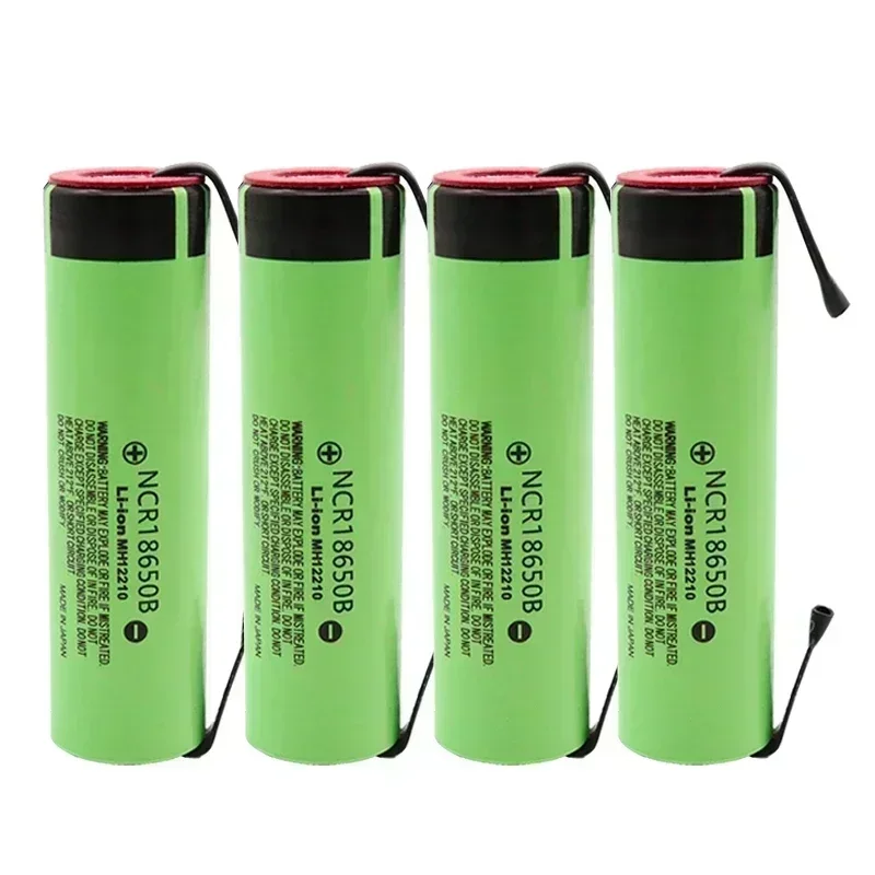 100% Original 18650 Battery 3.7V 3400mAh 18650 Rechargeable lithium battery for 18650 battery + DIY nickel piece