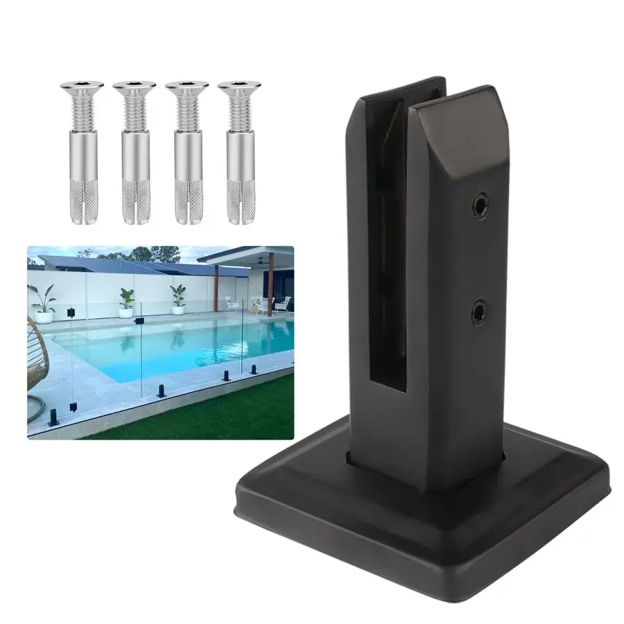 

2.7lb Stainless Steel 304 Glass Railing Spigots Post Balustrade Stairs Railing Pool Balcony Fence Floor Glass Mounting Brackets