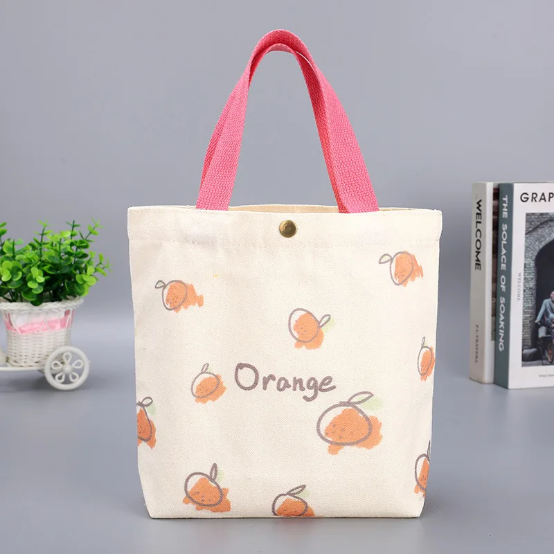 Xianghui borsa in cotone con logo stampato personalizzato design nero bianco rosa colore naturale 100% tela di cotone tote bag con cerniera