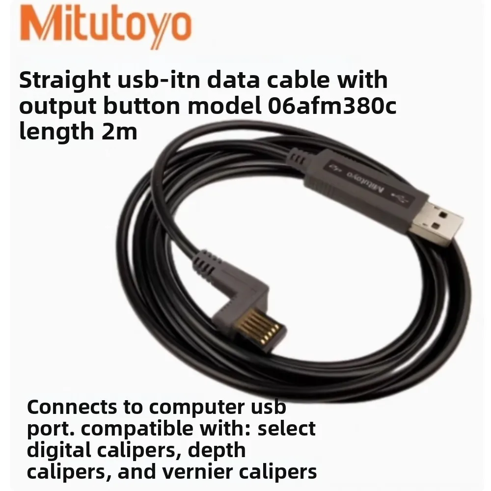 

Mitutoyo Japan Direct Connect Computer Data Cable 06AFM380A 380B 380C 380F USB Input Tool Data Cable Waterproof and Durable