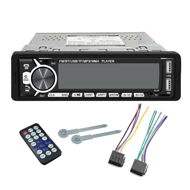 

50JA Car Radio Stereo Wireless Multimedia MP3 Player 1 DIN FM AUX SDHost with Remote
