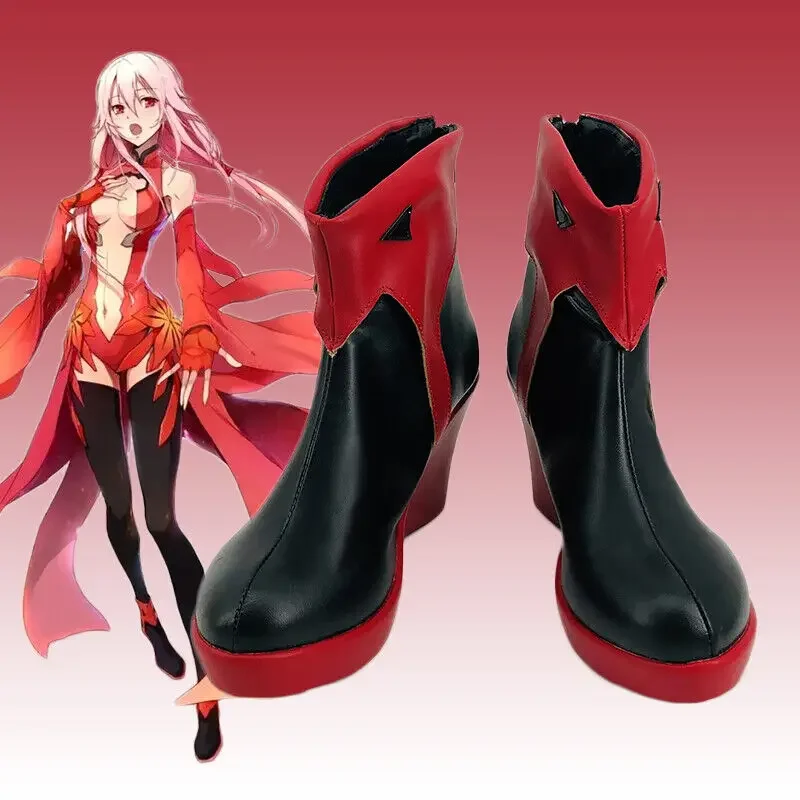 Anime The Shoes are Suitable for Cosplay Guilty Yuzuriha Inori Cosplay shoes Boots Halloween Costume Props