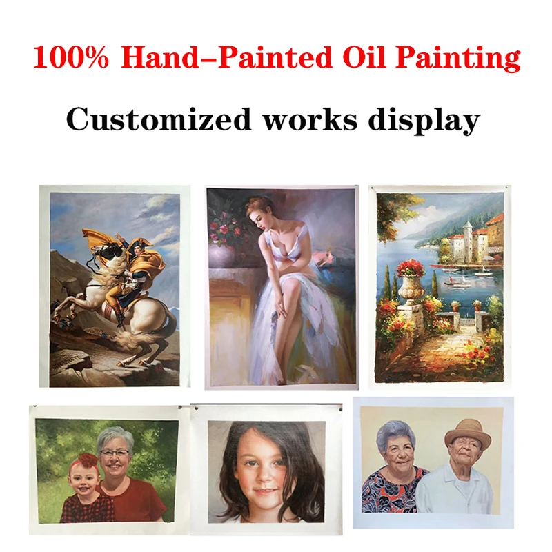 Customized Personalized Gifts High-End Hand-painted Oil Paintings, Abstract Murals, Aluminum Alloy Metal Frames,Modern Wall Art