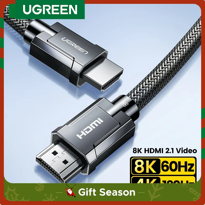 UGREEN HDMI 2.1 Cable 8K 60Hz 48Gbps Earc Ultra High-Speed HDMI-Compatible Cable for Xiaomi TV Box Laptop Projector PS4 PS5