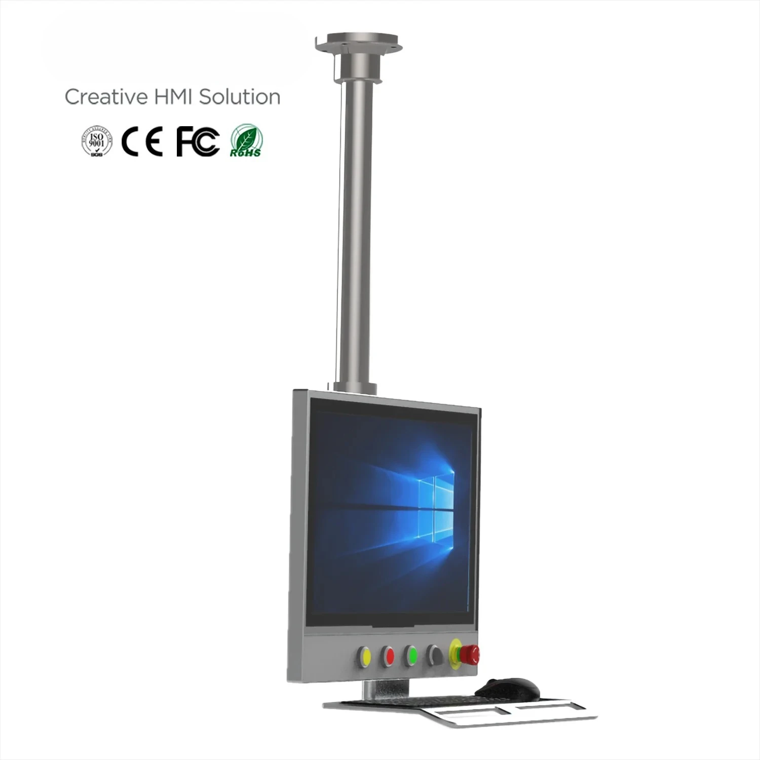 Support Arm Full HD High Brightness 21.5 Inch 1920*1080 Capacitive Touch Screen Win10 Industrial Aill-in-one Panel Computers Pc