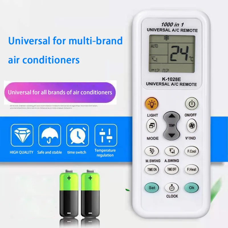 Control remoto Universal de aire acondicionado 1000 en 1 para Lg Gree Midea Toshiba Haier Daikin Hitachi Sharp Panasonic Sanyo Samsung