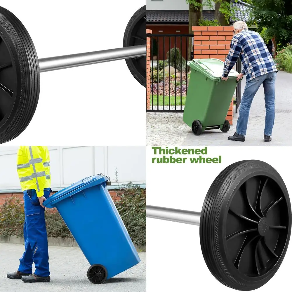 

Durable Replacement Wheels for Garbage Bins - Trash Can Pulley System Upgrade