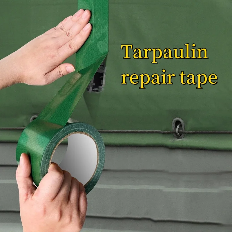 

Tarpaulin Tapes Strong Self-adhesive Truck Tarp Repair Tape for Waterproof Quick Fix Cracks Holes Durable Waterproof Repair Tape