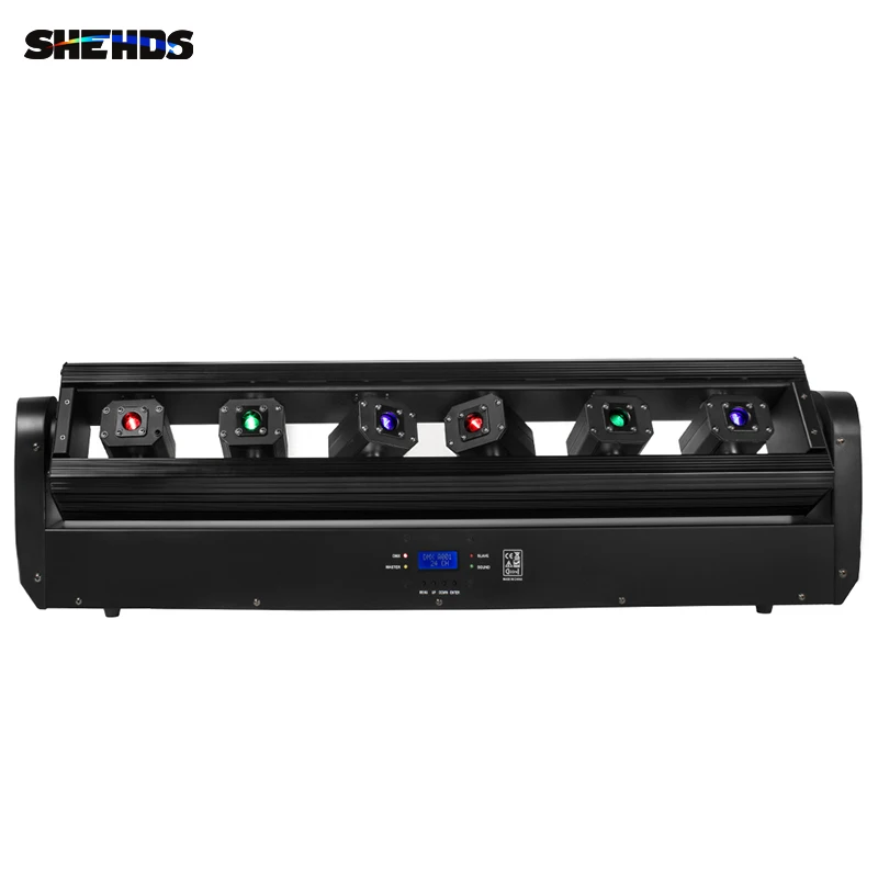 

SHEHDS 6 Eyes Laser Light Projector Moving Head Stage Lighting DJ System Disco Party Club RGB Animation Laser Lights for Nightcl