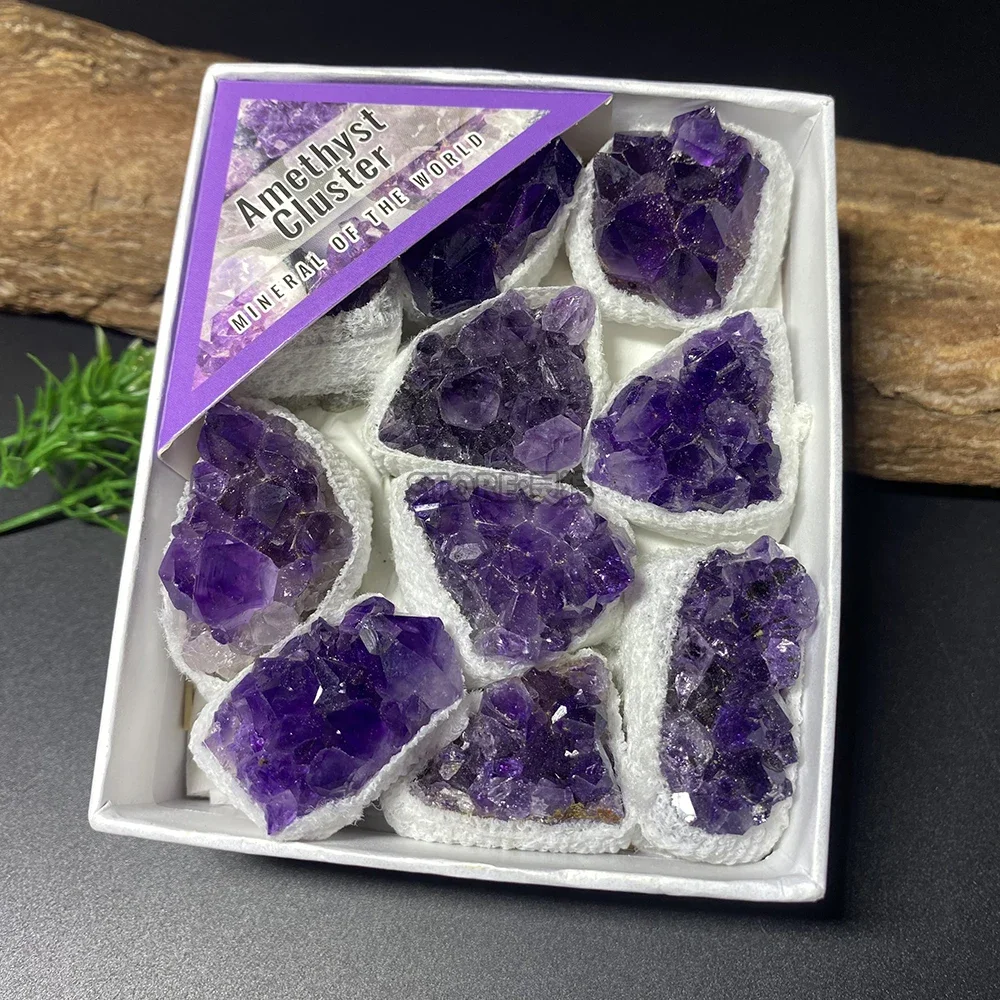 ST78 Atural Crystal Cluster Amethyst Stone Geode Raw Quartz Minerals Real Uruguay Home Decoration Spiritual Chakra Reiki