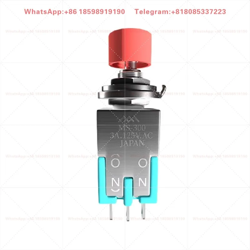 MS-300 Push Button Switch, Original, 6MM Mounting Hole, Industrial Button Switch Replacement Parts