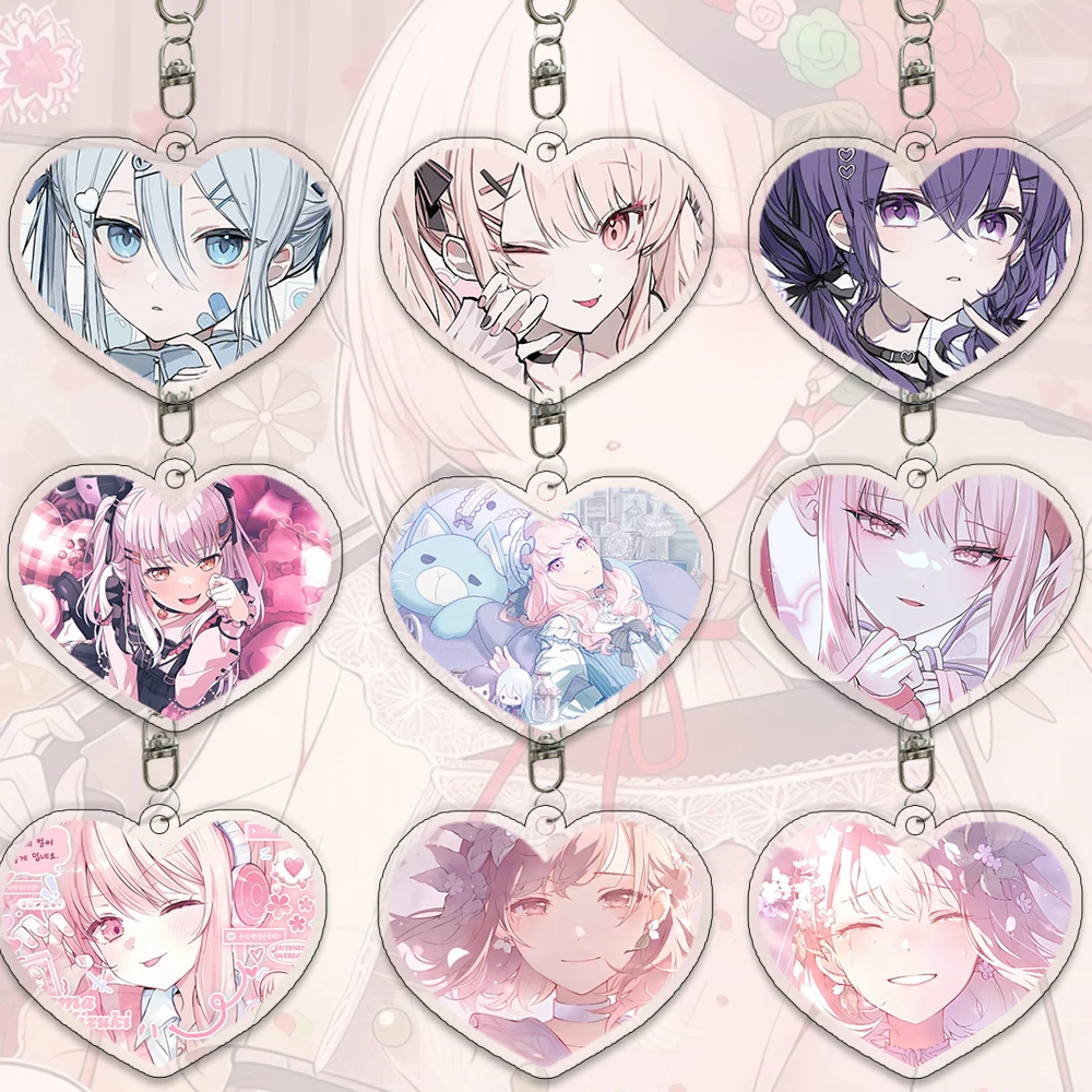 

Брелок Project Sekai Mizuki Miku, изысканный креативный кулон «Любовь», студенческий кавайный игровой аниме-фигурка, сумка, брелок для ключей, подарок на день рождения