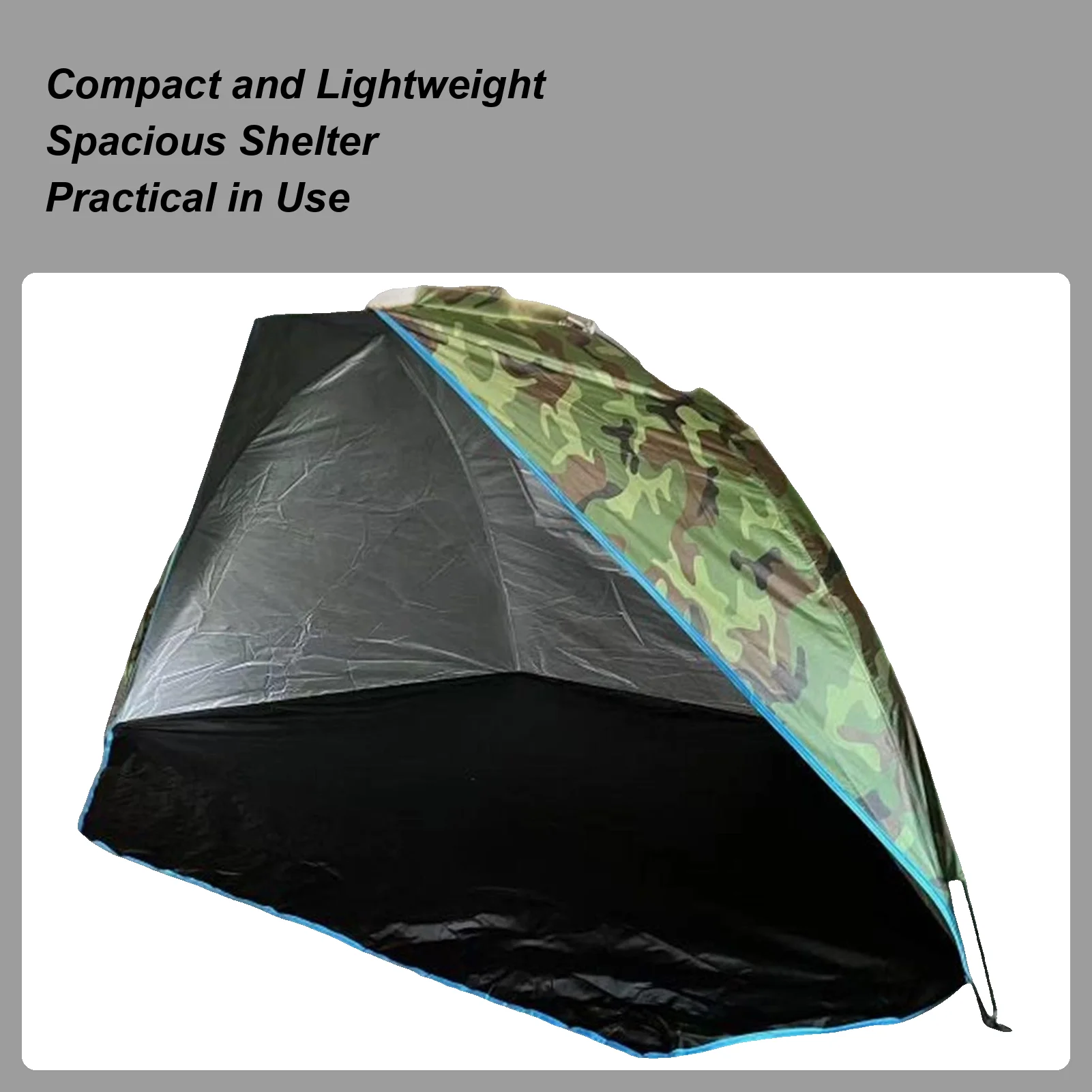 ビーチテントシェードテント屋外用釘付き-220-×-120-×-120-センチメートル釣りシェルターキャリングバッグ付き日焼け止めバックパッキング用