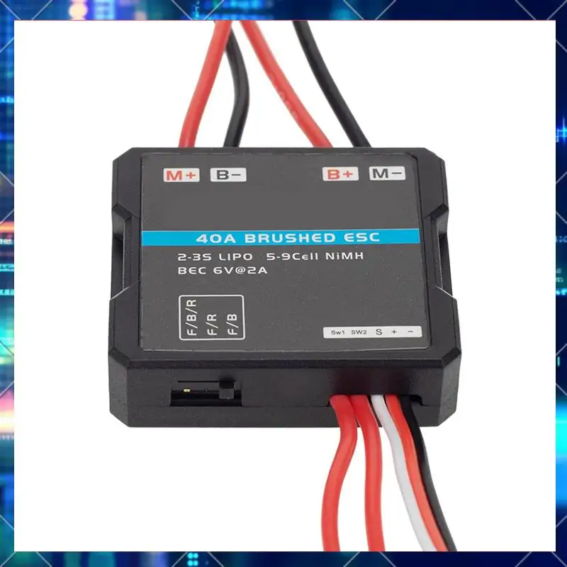 

4X 40A Brushed ESC Electronic Speed Controller For WPL C24 C34 MN D90 MN99S MN86S RC Car Upgrade Parts-AA02