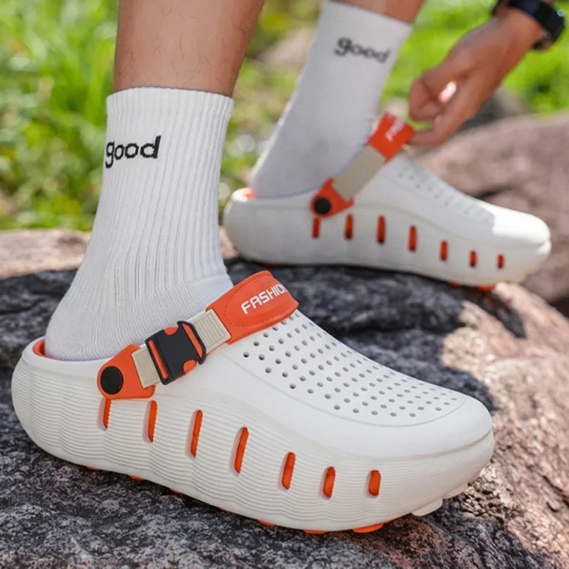 Outdoor Non Slip Beach Sports Sandals Women 2026 Summer Soft Thick Bottom Clogs Woman Comfortable Closed Toe Eva Drive Sandles