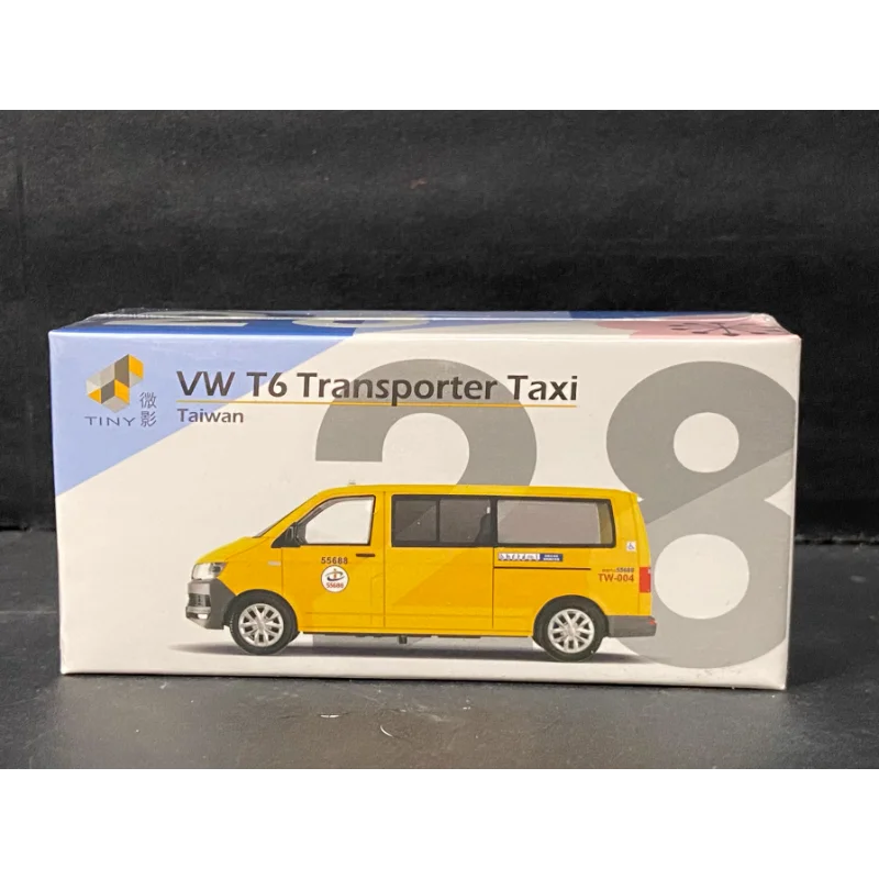 Литая под давлением TINY Microfilm TW28 VW T6 Transporter Тайвань Такси Сплав Модель автомобиля Коллекционная игрушка Подарок Сувенир Дисплей Орнамент Литая под давлением TINY Microfilm TW28 VW T6 Transporter Тайвань Такси Сплав Модель автомобиля Коллекционная игрушка Подарок Сувенир Дисплей Орнамент