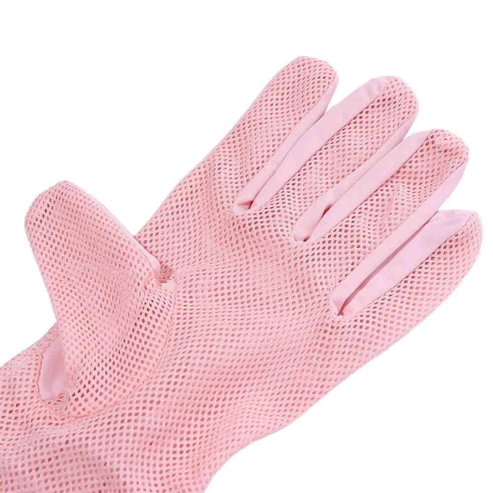 أزياء القيادة المضادة للأشعة فوق البنفسجية الصيف شبكة تنفس قفازات واقية من الشمس شاشة تعمل باللمس القيادة قفازات القفازات