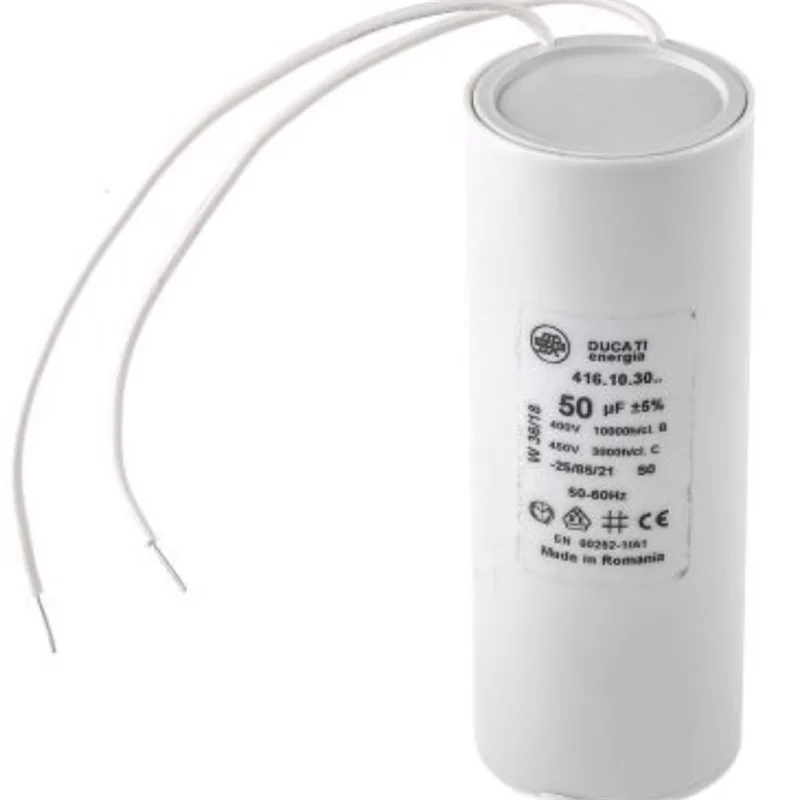 4.16.10.30 50UF 400V-450V lead imported motor capacitor origin Romania