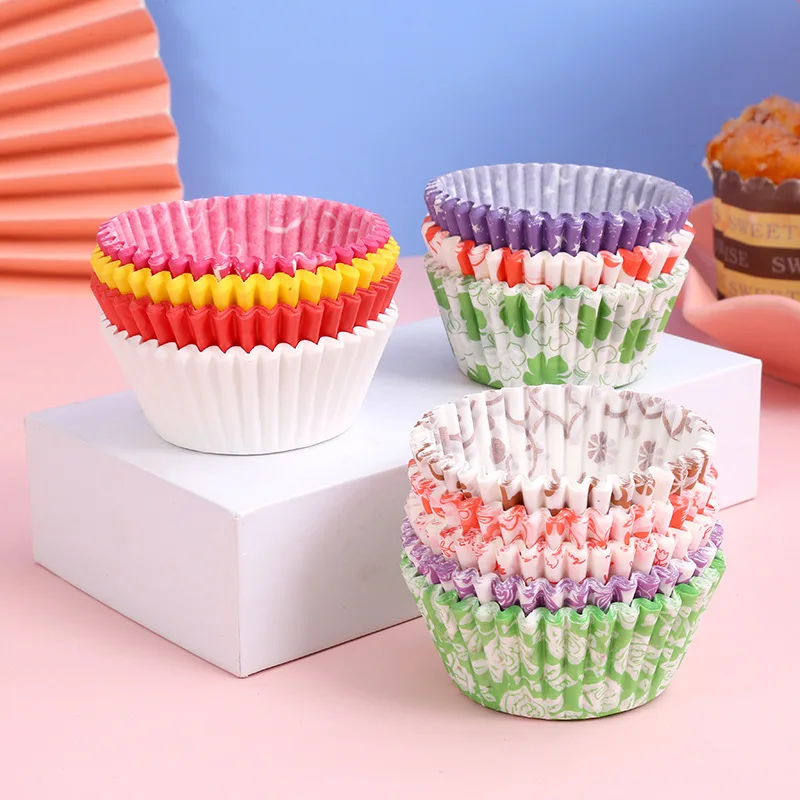 

Colorful Cupcake Liners Wrappers Paper Baking Cups for Cake Balls, Muffins, Candies Safe Food Grade Greaseproof Cup Cake Liners