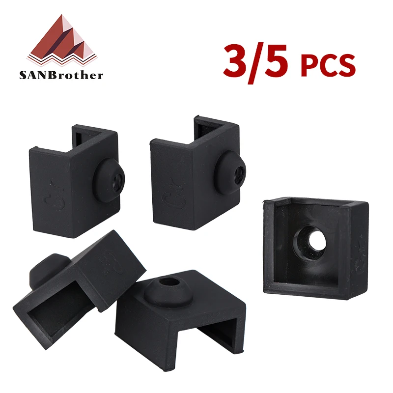 3D Printer Silicone Sock Fits MK7 MK8 MK10 Aluminum J-head Hotend Extruder Heater Block Cover for CR-10 Ender3