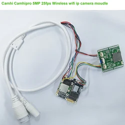 CamHi-Caméra de surveillance IP WiFi HD 5MP/25fps (Sony IMX335), dispositif de sécurité sans fil, avec protocole ONVIF et reconnaissance humaine