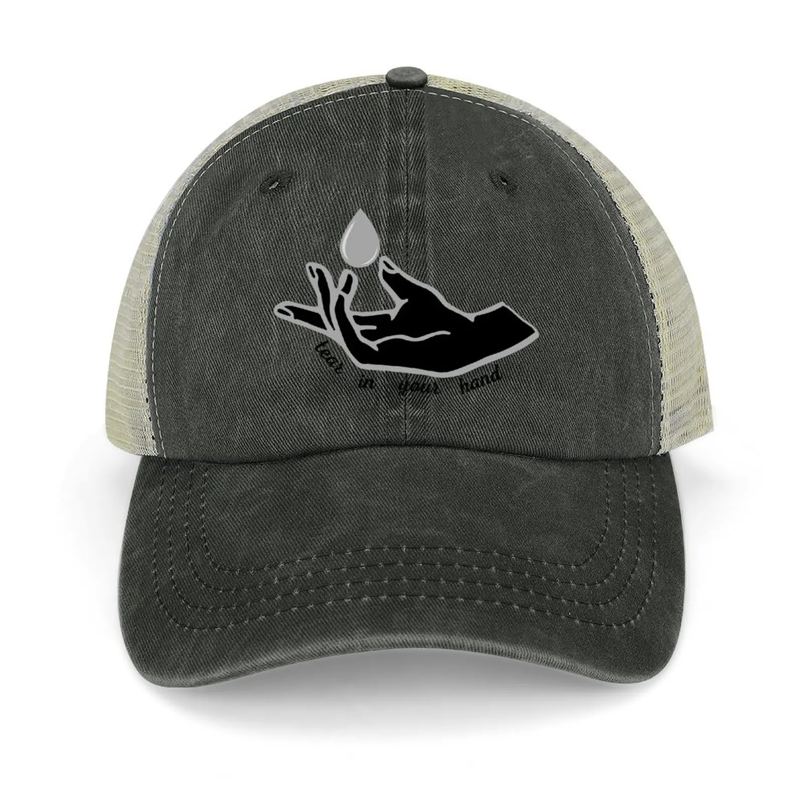 

Tear in Your Hand - Tori Amos Song Lyric - Black & White Baseball Cap Golf Hat Man custom Hat For Men Women's