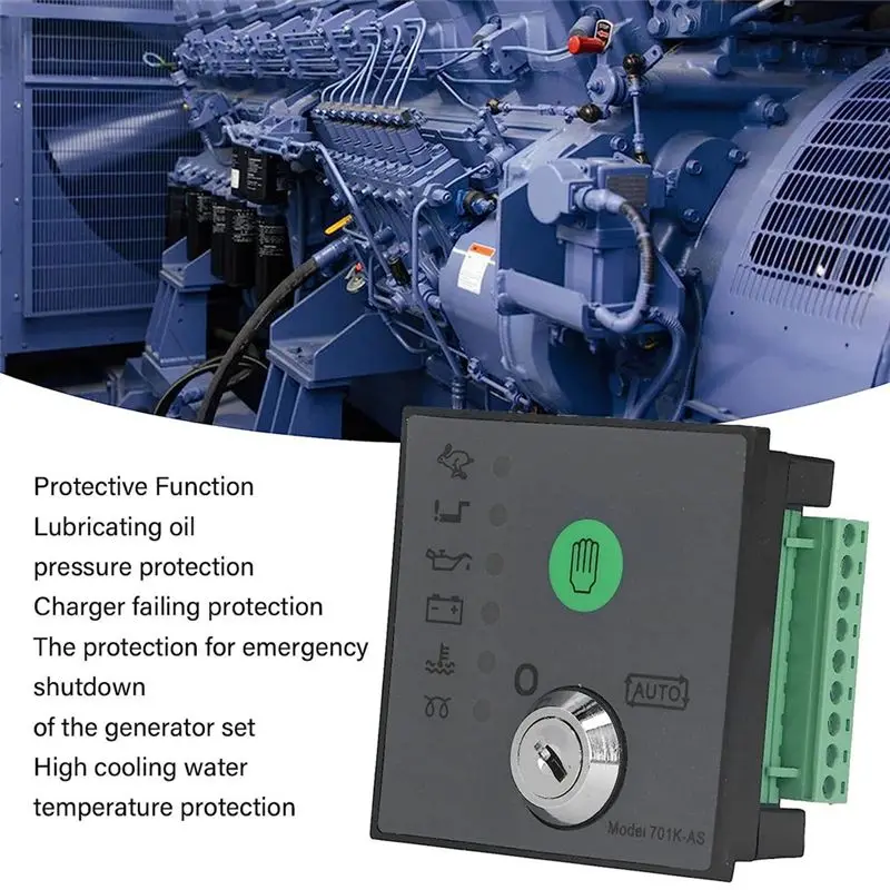 AEE3-DSE701AS ABS Generator Controller With Keys Generator Control Panel Self-Starting Accessories