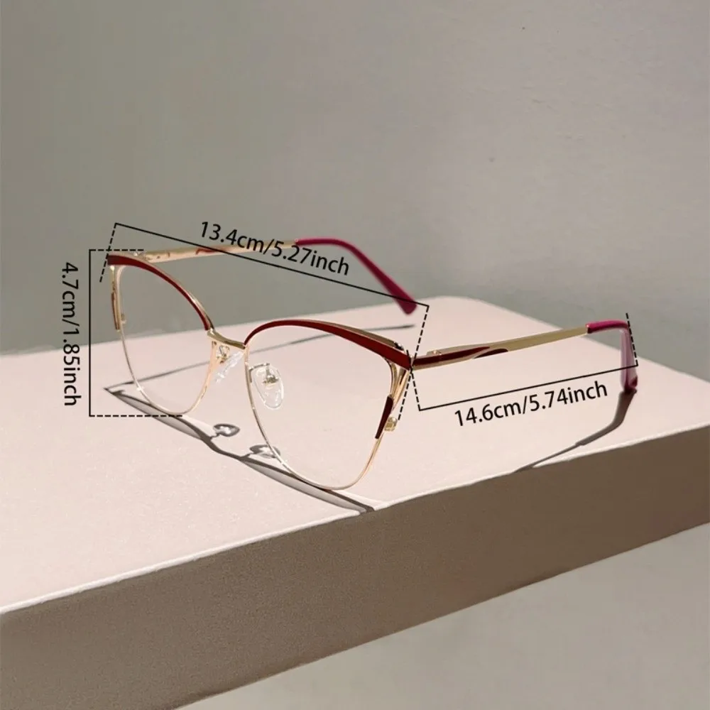 Vintage Blue Ray Blocking Anti-Blue Light Glasses Eye Protection Ultralight Square Eyeglasses Metal Frame Eyewear Men Women view 6