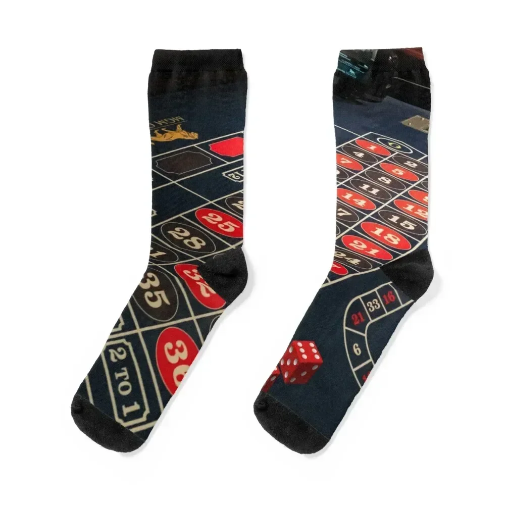 

roulette, gambling,dice,casino Socks winter thermal aesthetic cotton short Boy Child Socks Women's