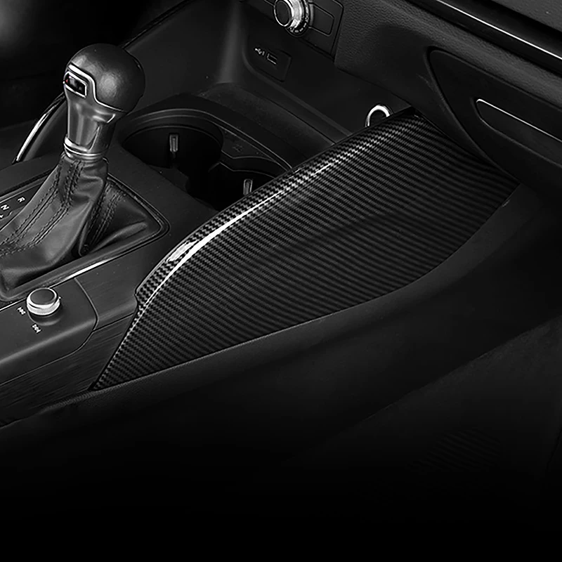 

Car Carbon Fiber Color Console Gear Both Side Panel Cover Decoration Stickers For Audi A3 8V 2013-2020 LHD Interior Accessories