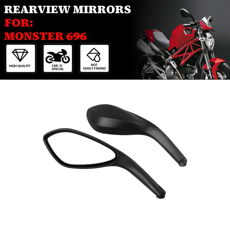 

For DUCATI MONSTER 696 795 796 1100/S/EVO Motorcycle Left Right Mirror Rear View Rearview Side Mirrors Accessories