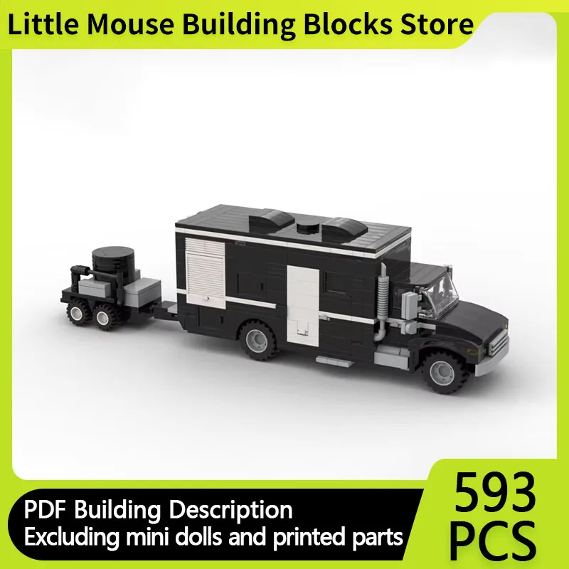 City Car Model MOC Building Bricks Dismantling Vehicle And Trailer Modular Technology Gifts Holiday Assemble Children Toys Suit